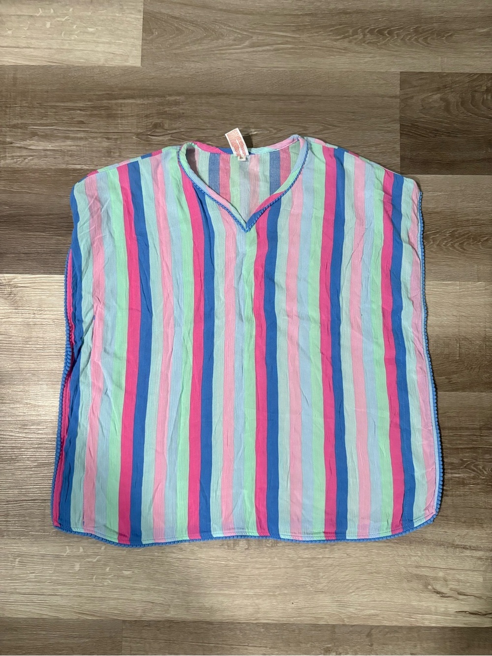 Cat & Jack striped cover up/ top. Size Medium